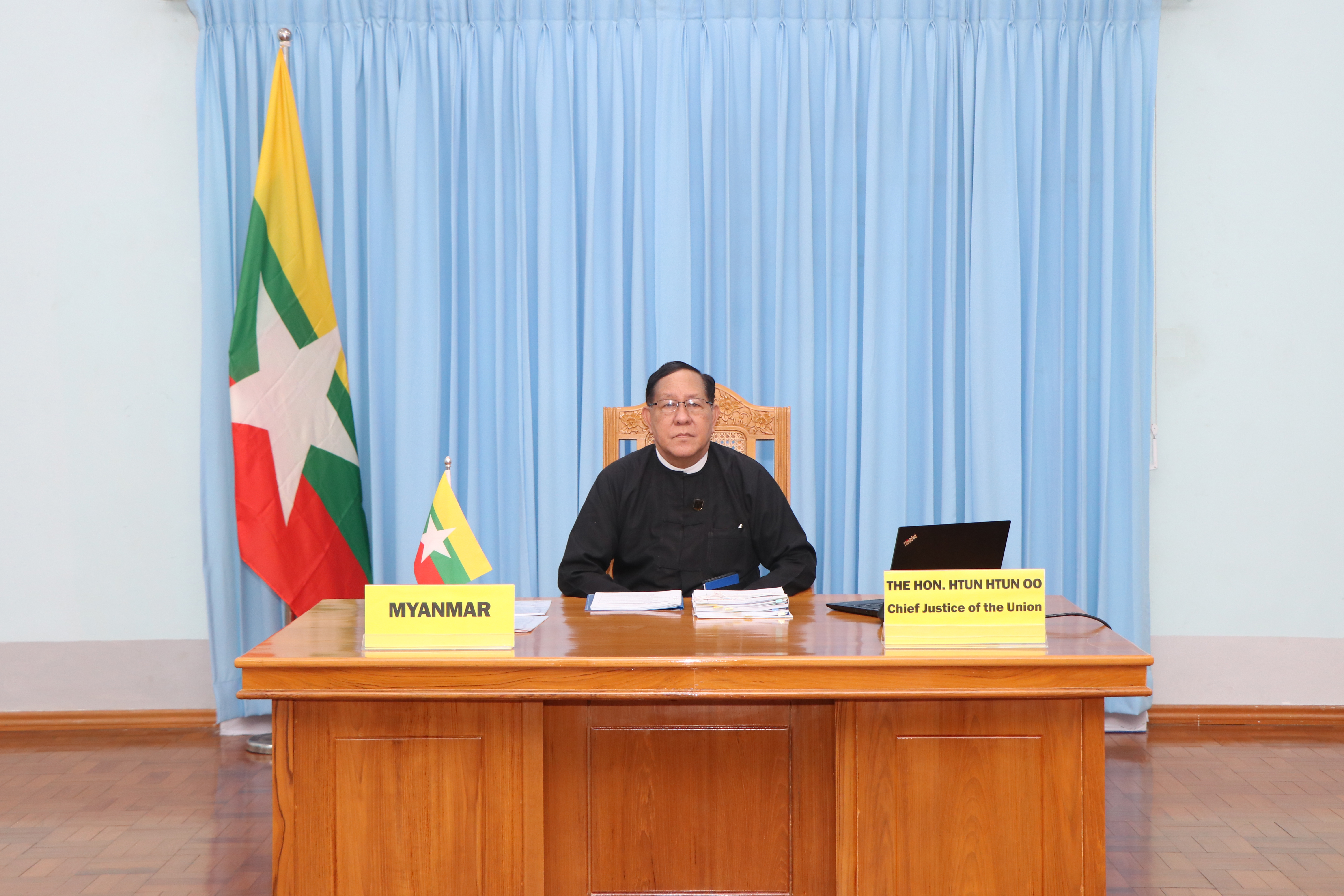 ပြည်ထောင်စုတရားသူကြီးချုပ်ဦးထွန်းထွန်းဦး “(၁၈) ကြိမ်မြောက် အာရှ - ပစိဖိတ်ဒေသ တရားသူကြီးချုပ်များညီလာခံ ” သို့ တက်ရောက်